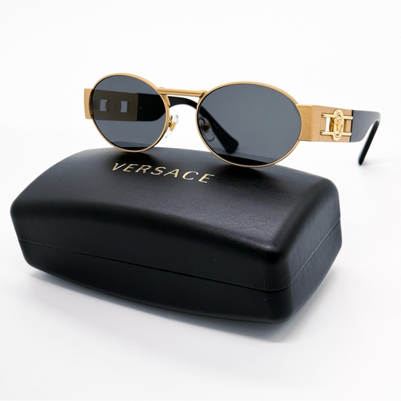 NEW VERSACE VE2264 1002/87 UNISEX SUNGLASSES MOD 2264 1002/87 OVAL VE2264 100287 - Picture 2 of 12